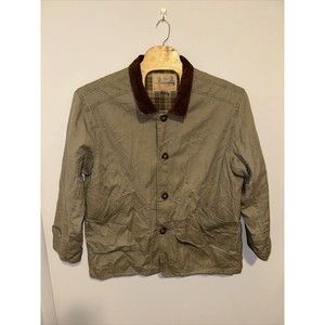 Faded Glory Men’s Work Jacket Fleece Lined Vintage Large Brown Long Sleeve